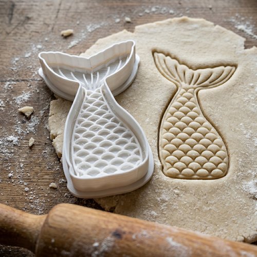 Emporte-pièce queue de sirène 8 cm pour pâtisserie