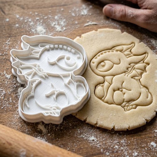 Emporte-piece bebe dragon - moule biscuit artisanal