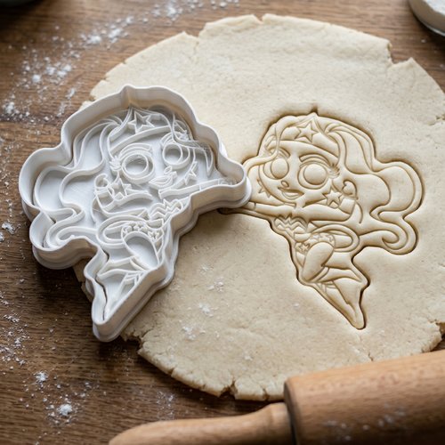 Emporte-pièce super-héroïne - moule biscuit 8cm