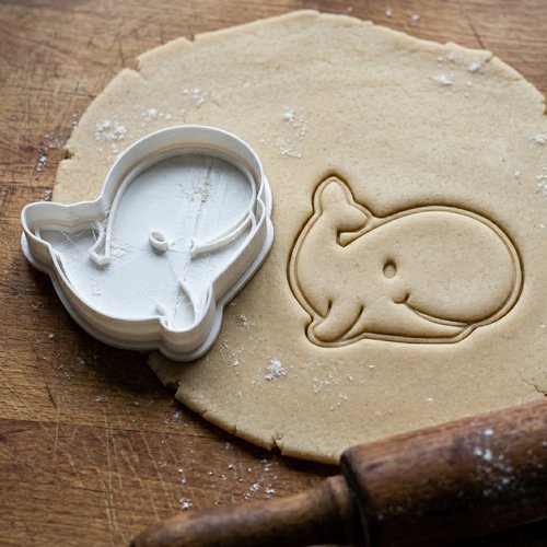 Emporte-pièce baleine 8 cm - moule biscuit artisanal