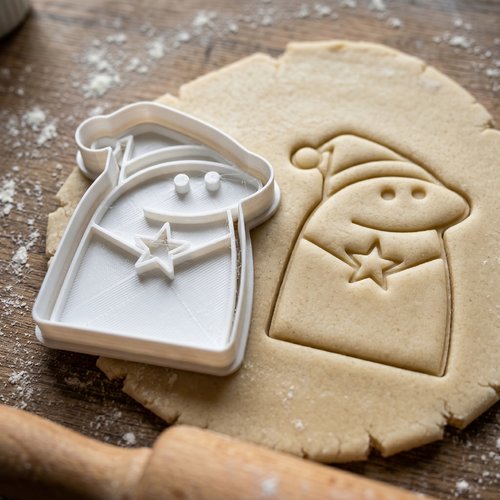 Emporte-pièce flork noël avec étoile 8 cm