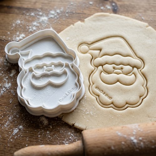 Emporte-pièce père noël 8cm - moule biscuit artisanal