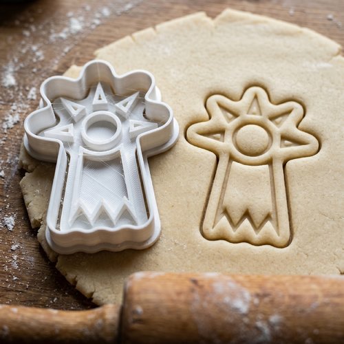 Emporte-pièce artisanal biscuit 8cm noir - moule pâtisserie