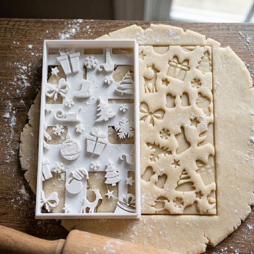 Emporte-pièce noël 8 cm noir - moule biscuit artisanal