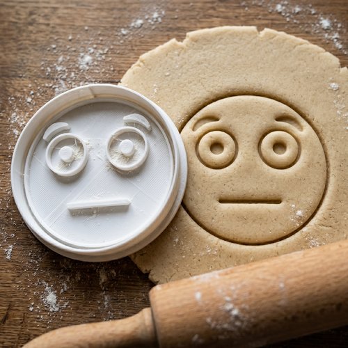 Emporte-pièce visage neutre 8 cm - découpoir biscuit artisanal