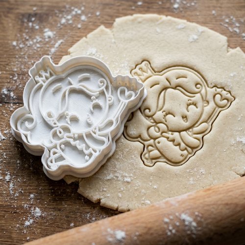 Emporte-piece princesse pour biscuits et pate a sucre