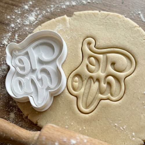 Emporte-piece te amo - moule a biscuit artisanal 8 cm