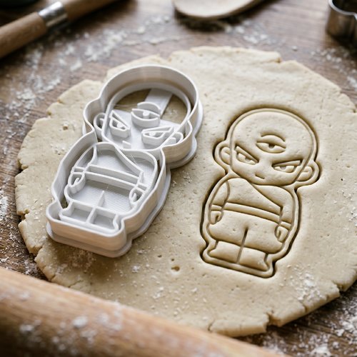 Emporte-pièce manga 3 yeux - moule biscuit artisanal