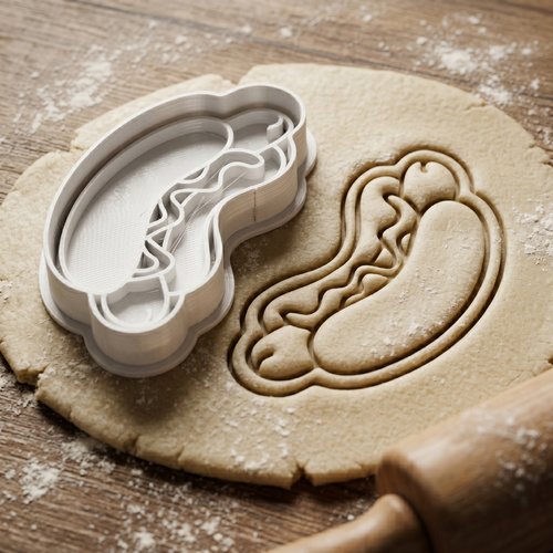 Emporte-piece hot dog 8cm - moule biscuit original