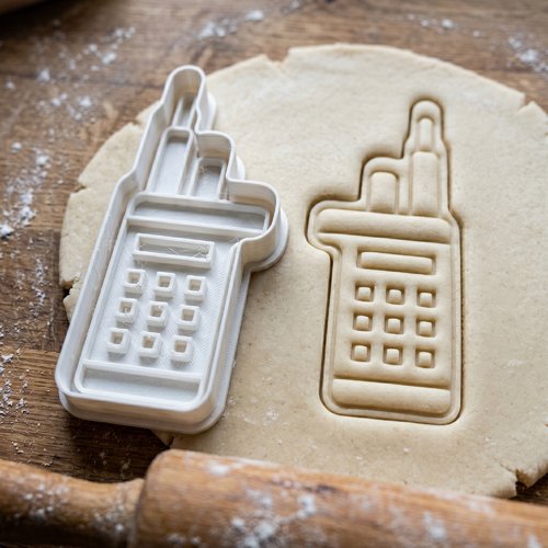 Emporte-piece talkie-walkie 8cm moule sables artisanal