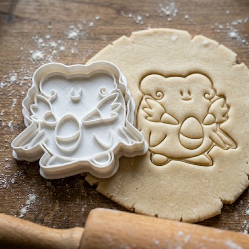 Emporte-pièce leveinard kawaii 8cm - moule biscuit plastique noir