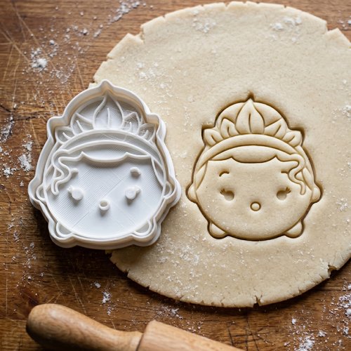 Emporte-piece princesse kawaii 8 cm pour biscuits
