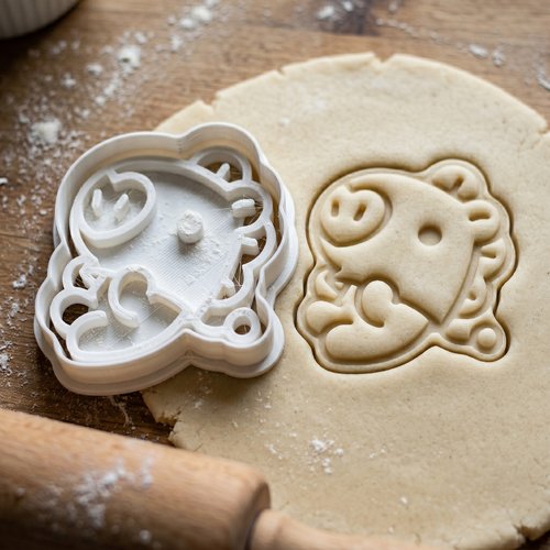 Emporte-pièce pâtisserie et biscuit 8 cm noir