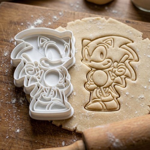 Emporte-pièce sonic le hérisson 8 cm - moule à biscuits artisanal