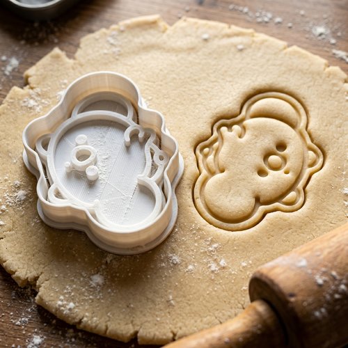 Emporte-pièce artisanal 8cm pour biscuits et pâte à sucre - noir