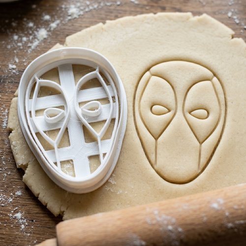 Emporte-pièce deadpool pour biscuits et pâtisserie - 8 cm