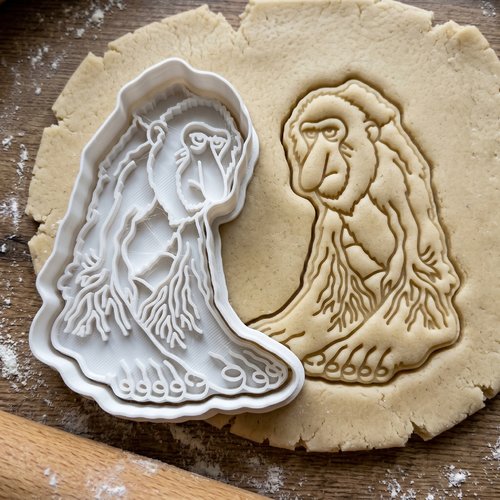Emporte-pièce singe nasique - moule à biscuit artisanal 8 cm