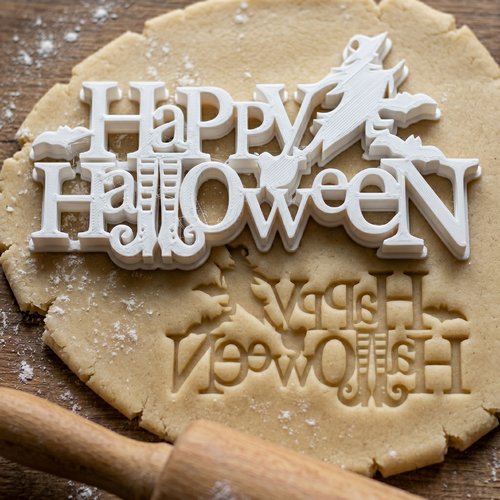 Emporte-piece happy halloween 8cm - moule a biscuits artisanal