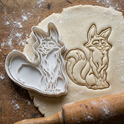 Emporte-pièce renard 8 cm - moule à biscuit artisanal