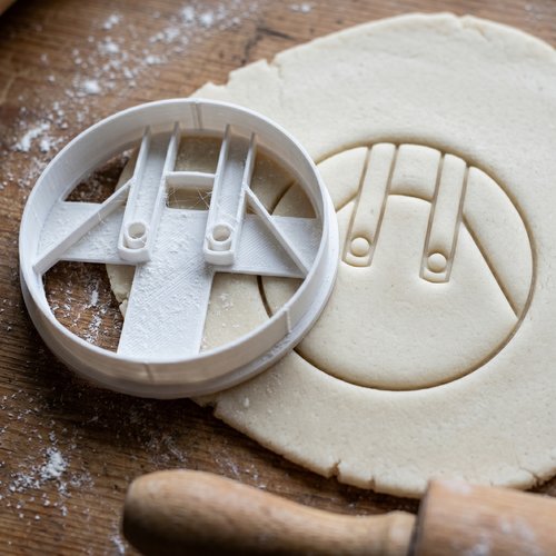 Emporte-pièce artisanat 8 cm - moule à biscuit et pâte à sucre noir