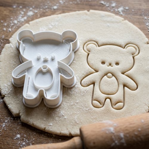 Emporte-pièce ours 8 cm - moule à biscuits artisanal noir