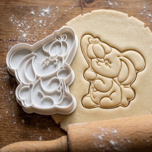 Emporte-pièce lapin artisanal 8 cm pour pâtisserie et biscuits