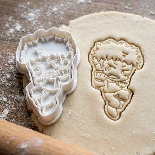 Emporte-pièce manga artisanal 8cm - moule à biscuit et pâte à sucre