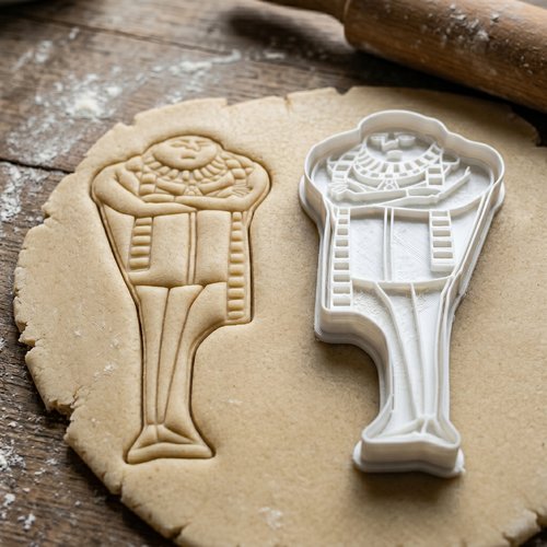 Emporte-pièce gru - moule à biscuit artisanal 8 cm - noir