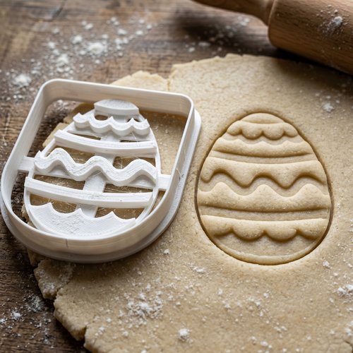 Emporte-pièce œuf de pâques 8 cm - moule biscuit artisanal