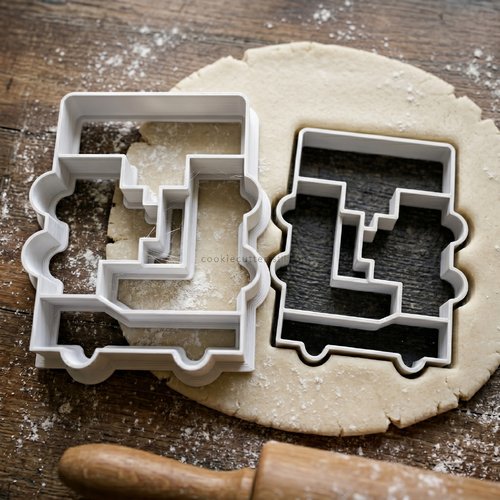 Emporte-pièce camion 8cm - moule à biscuit artisanal noir