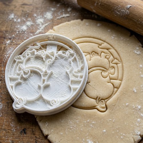 Emporte-pièce artisanal 8 cm pour biscuits et pâte à sucre - noir