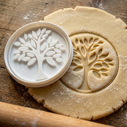 Emporte-pièce arbre de vie 8 cm - moule biscuit pâtisserie artisanale