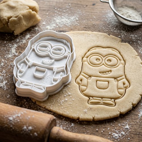 Emporte-pièce minion 8cm - moule biscuit artisanal pâtisserie