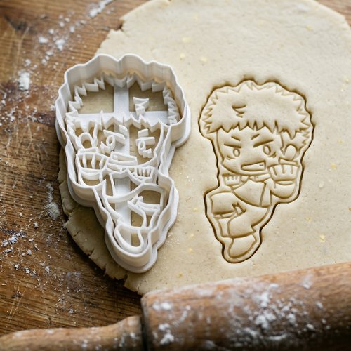 Emporte-pièce manga yuji itadori 8cm - moule à biscuit artisanal