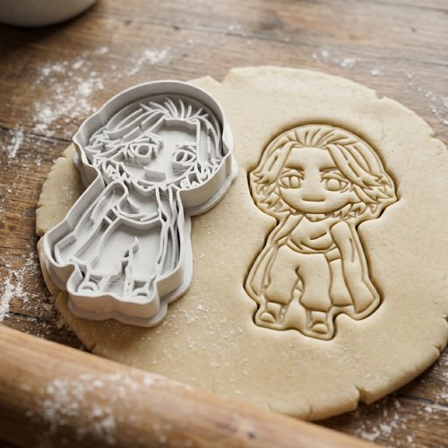 Emporte-pièce manga manjirō sano mikey pour biscuits et pâtisserie 8cm