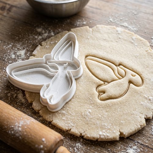 Emporte-pièce oiseau colibri 8cm - moule biscuit artisanal noir