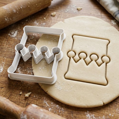 Emporte-pièce couronne 8 cm - moule à biscuit artisanal