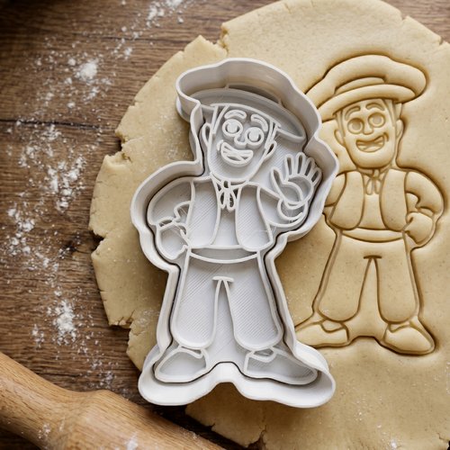 Emporte-pièce biscuit personnage cowboy 8cm - moule pâtisserie artisanal