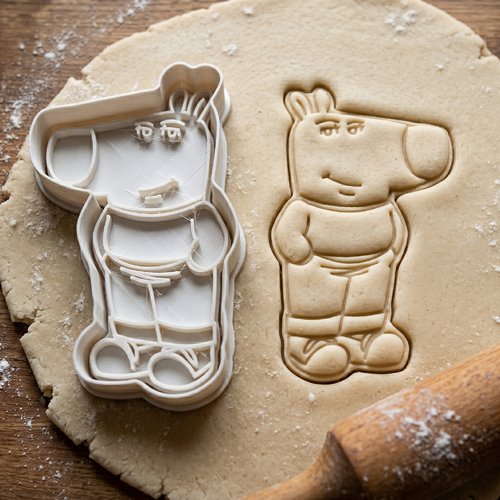 Emporte-pièce cochon dessin animé 8 cm - moule biscuit artisanal
