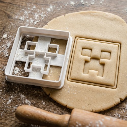 Emporte-pièce creeper pour biscuits et pâte à sucre - 8 cm