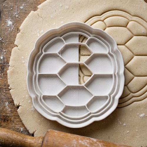Emporte-pièce carapace de tortue - moule biscuit artisanal 8cm noir