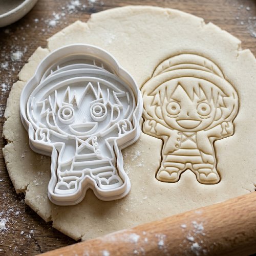 Emporte-pièce luffy one piece 8 cm - moule à biscuit