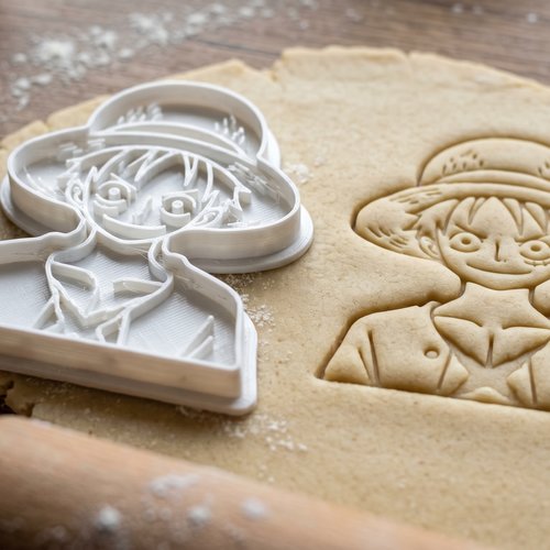 Emporte-pièce luffy one piece moule biscuit 8cm