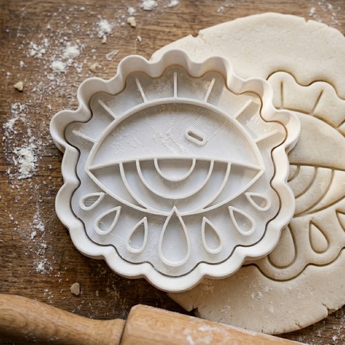Emporte-piece oeil mystique 8 cm - moule biscuit artisanal