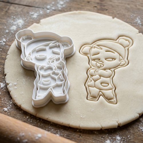 Emporte-piece bebe avec bonnet 8cm - moule biscuit artisanal