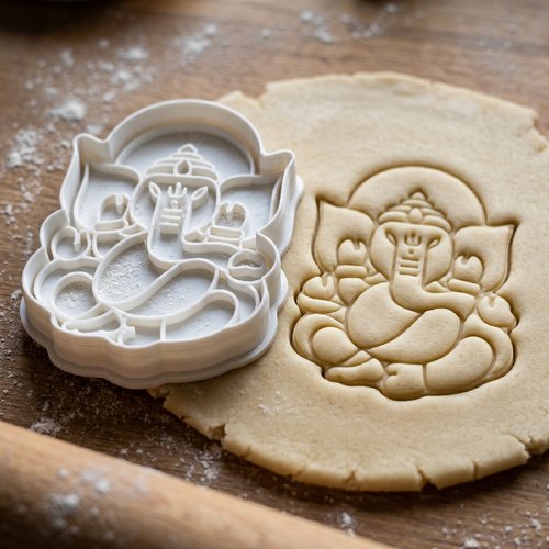 Emporte-pièce ganesha - moule biscuit divinité hindoue 8cm