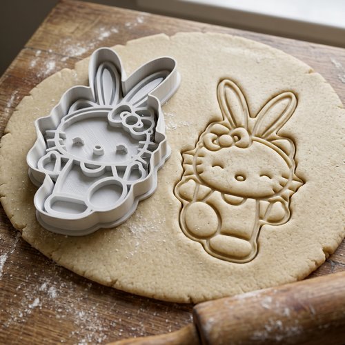 Emporte-pièce hello kitty lapin 8cm - moule biscuit
