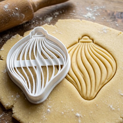 Emporte-pièce boule de noël artisanal 8 cm