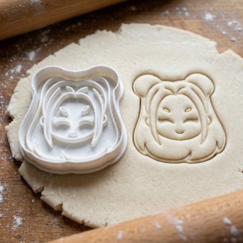 Emporte-pièce fille kawaii 8 cm moule biscuit