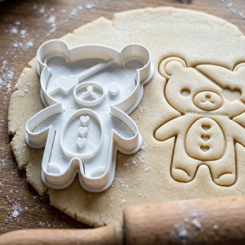 Emporte-piece ourson 8 cm - moule biscuit artisanal